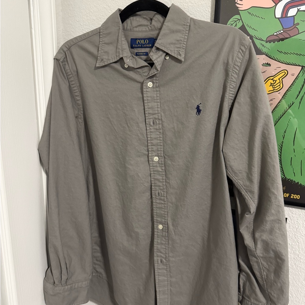 Polo by Ralph Lauren Men's Gray Shirt